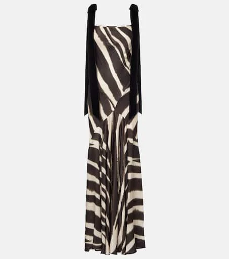 nina ricci open-back satin maxi dress Nina Ricci Pink Mermaid Dress With Open Back 40