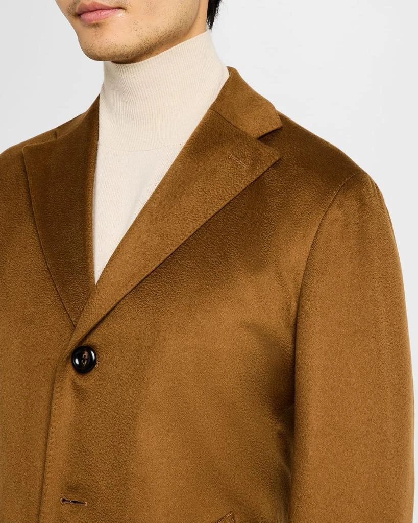 Neiman Marcus Men's Solid Cashmere Topcoat 5