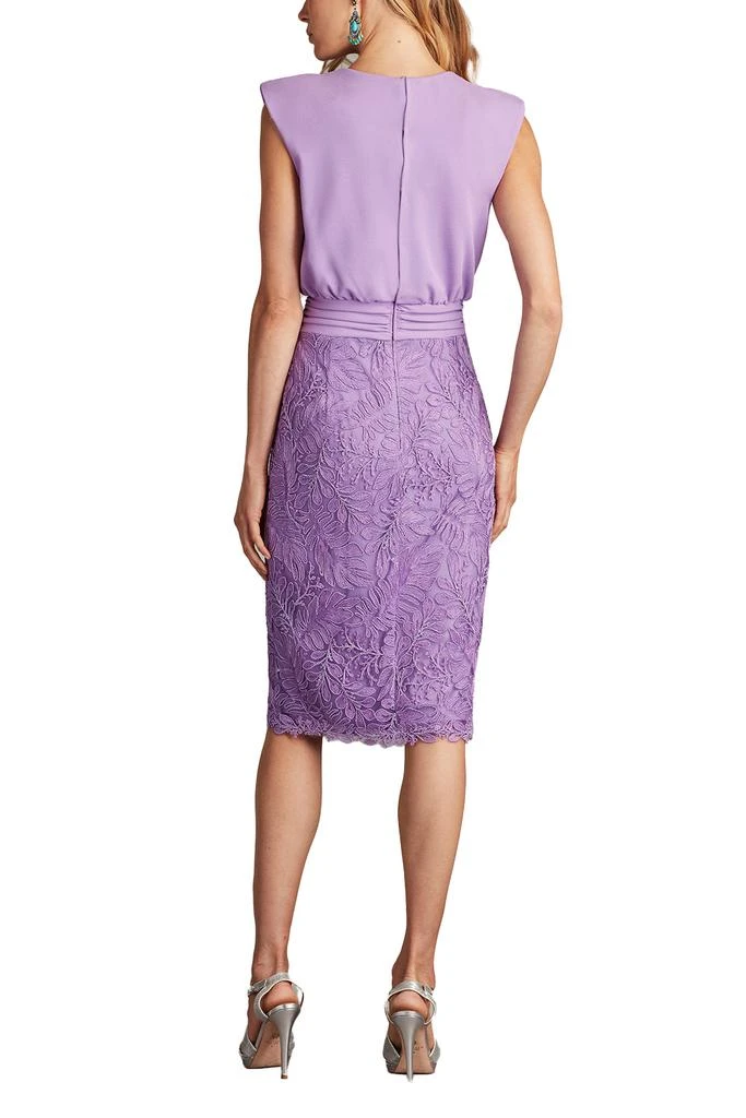 sachin and babi light blue dress Tadashi Shoji Sequin Floral Embroidered Detail Sheath Cocktail Dress In  Black