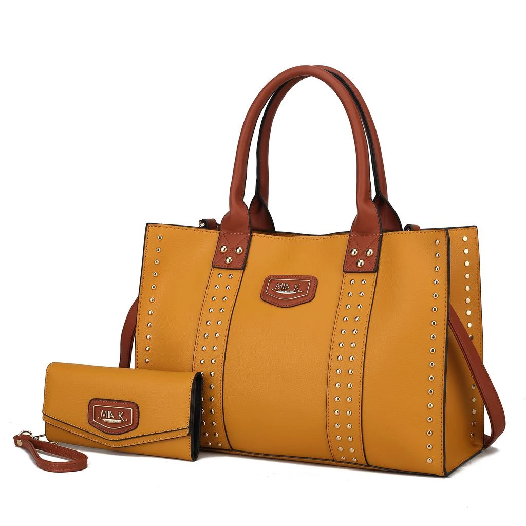 MKF Collection By Mia K. Davina Vegan Leather Women’s Tote Bag with wallet 12