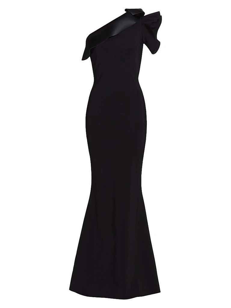 Kika Ra Ruffled One-Shoulder Trumpet Gown  On Sale Now with Up to 56% Off  | Discover Exclusive Deals & Savings at BeyondStyle  Authentic Chiara Boni  women's apparel|mermaid|Women's|one-shoulder|modern|dresses|women's|black  tie|floor-length|sleeveless ...