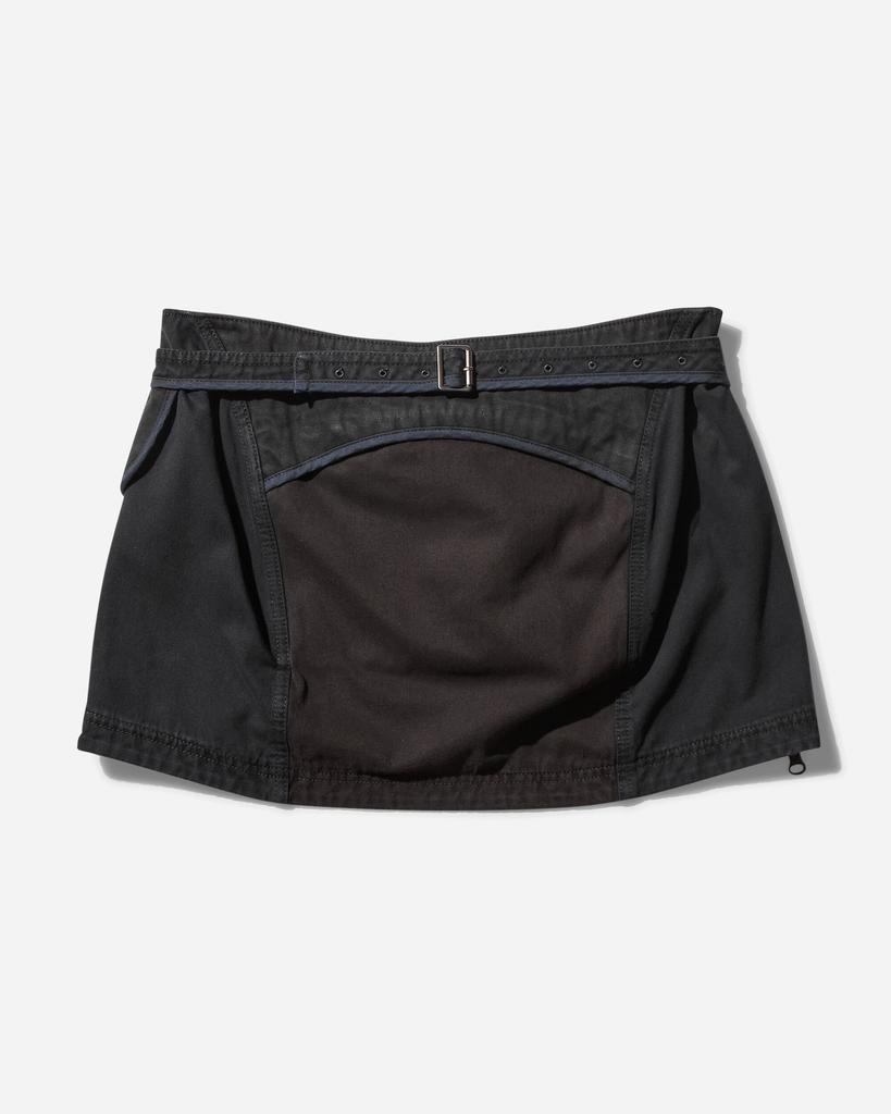 Hyein Seo Women's Patchwork Mini Skirt with Waist Bag Stone