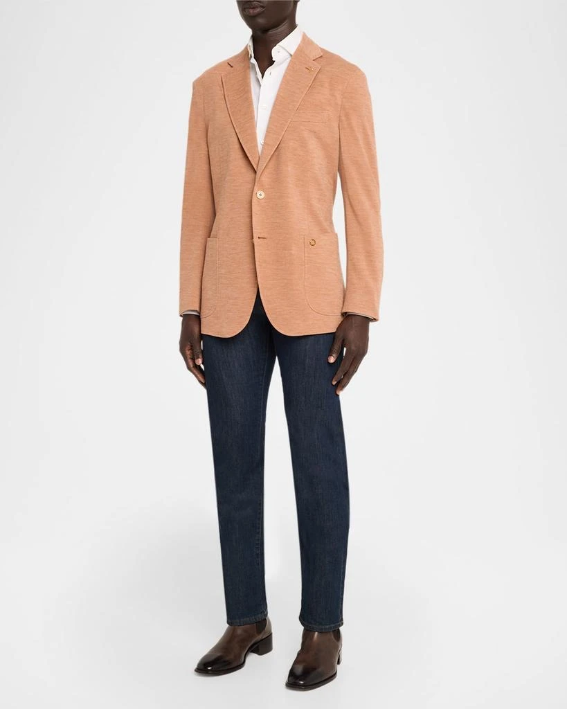 Stefano Ricci Men
s Wool Jersey Knit Single-Breasted Blazer 2