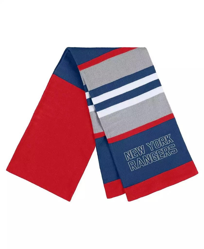 WEAR by Erin Andrews Women's New York Rangers Stripe Glove and Scarf Set 2