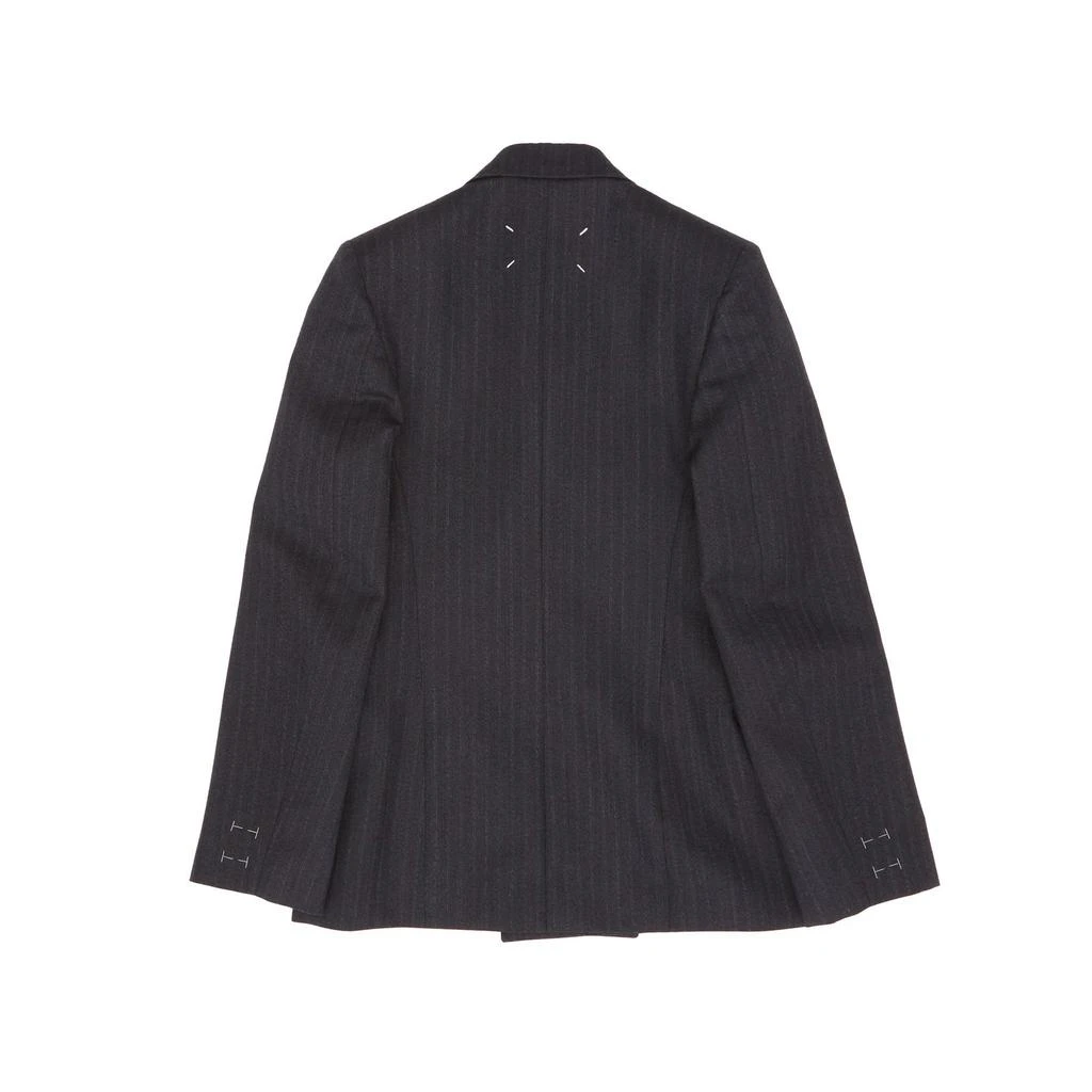 MAISON MARGIELA Maison Margiela Barathea Striped Tailored Blazer 2