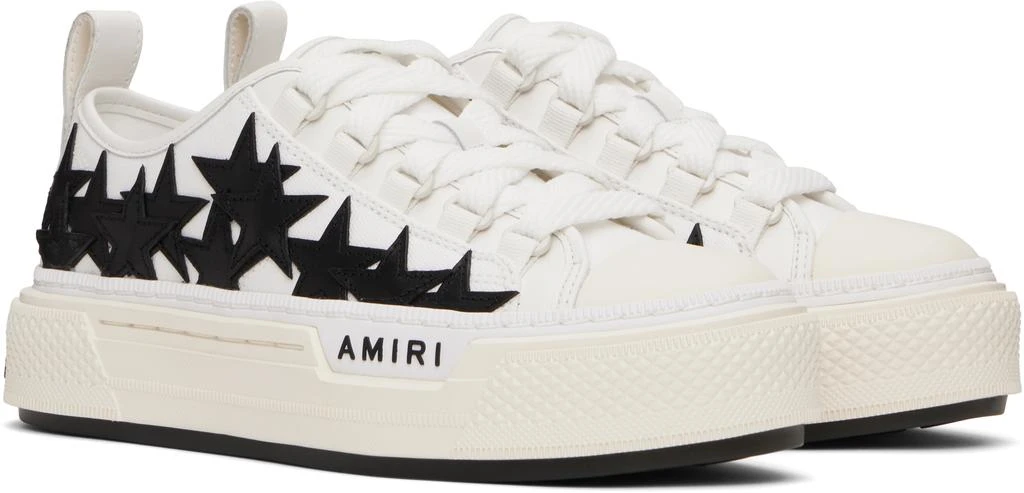 AMIRI White & Black Stars Court Low Sneakers 4