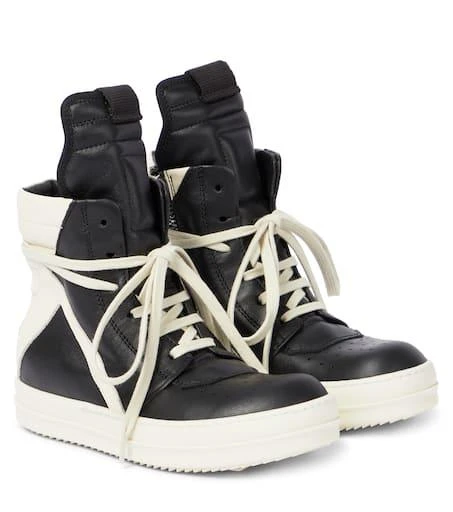 Rick Owens Geobasket high-top leather sneakers 1