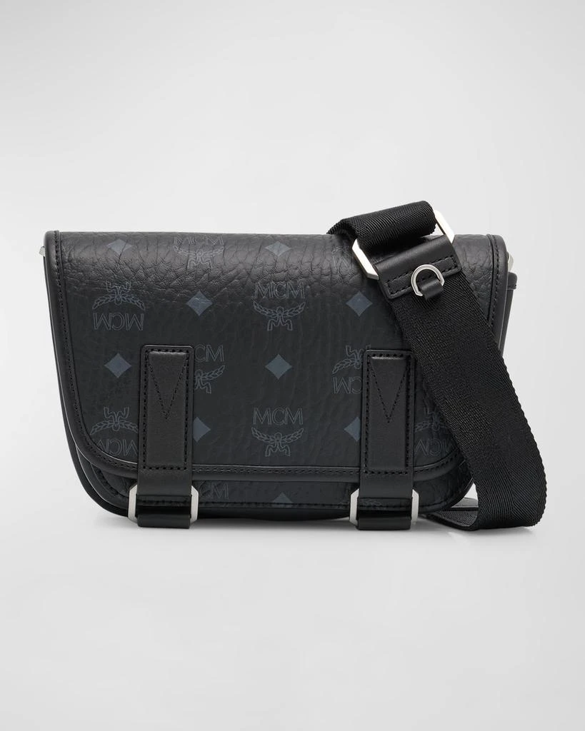 MCM Men's Aren Visetos Monogram Messenger Bag 1