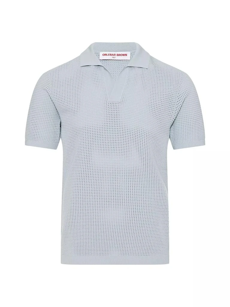 ORLEBAR BROWN Roddy Waffle-Knit Polo Shirt 1