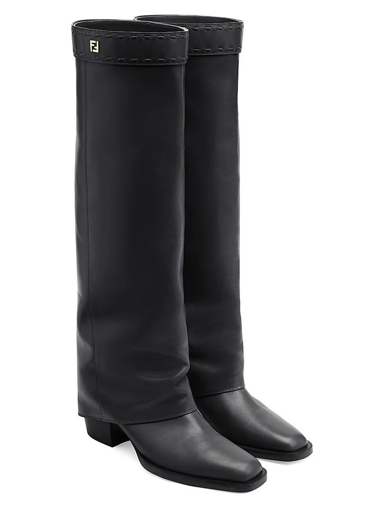 Fendi Leather Knee-High Boots 3
