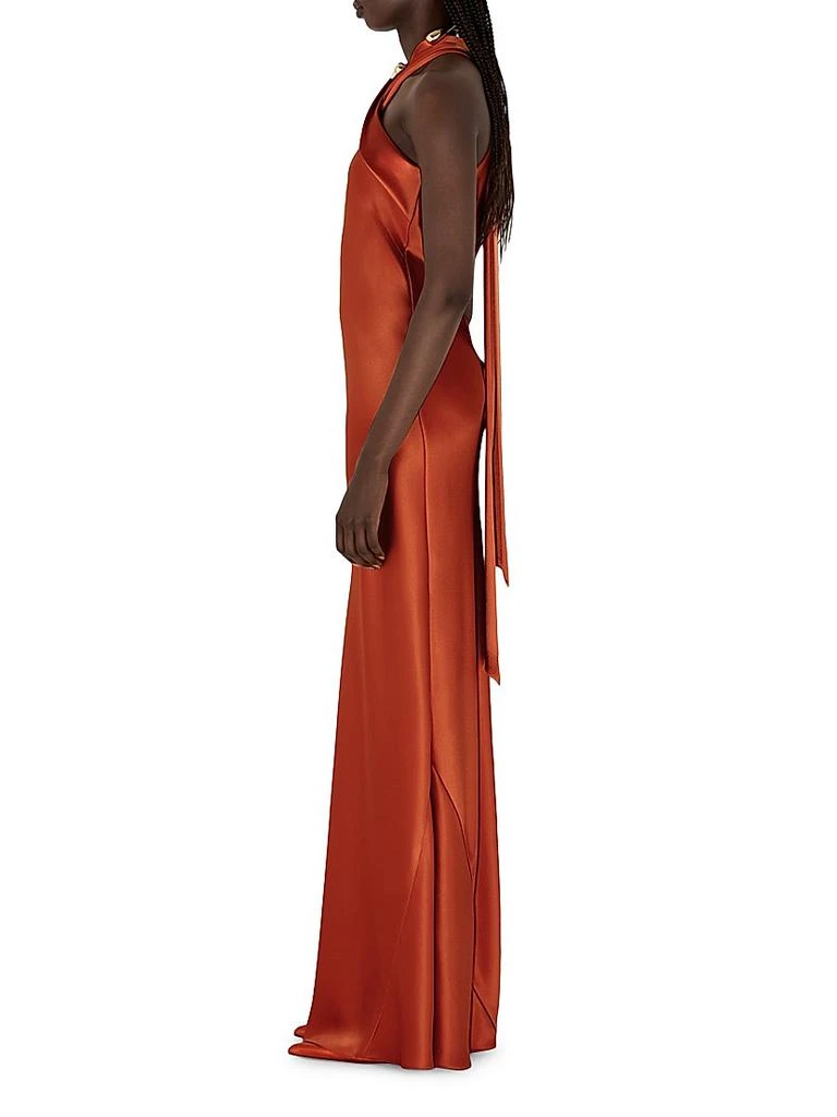 Galvan Pandora Halter Column Gown 3