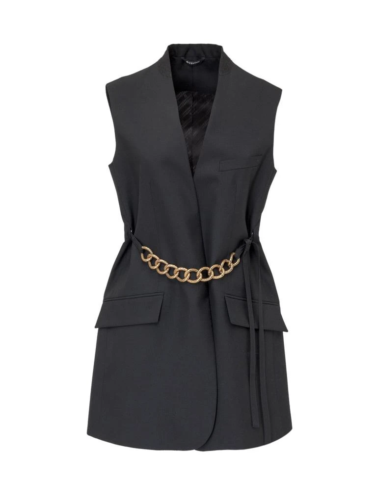 Givenchy Givenchy Chain Embellished Sleeveless Jacket 1