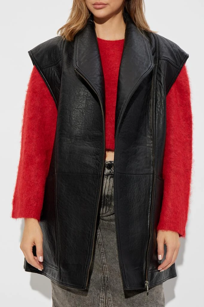 Gestuz Leather vest Gellygz 3