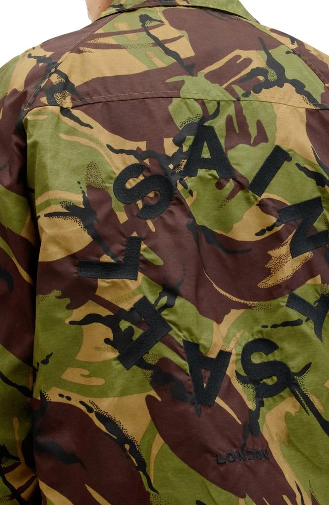 ALL SAINTS Tierra Camo Print Waxed Track Jacket 8