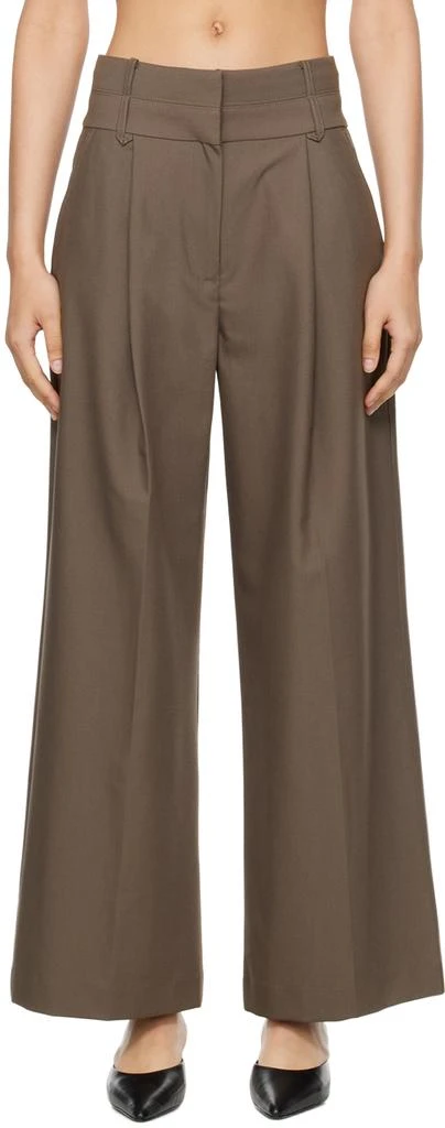 CAMILLA AND MARC Taupe Mallory Trousers 1