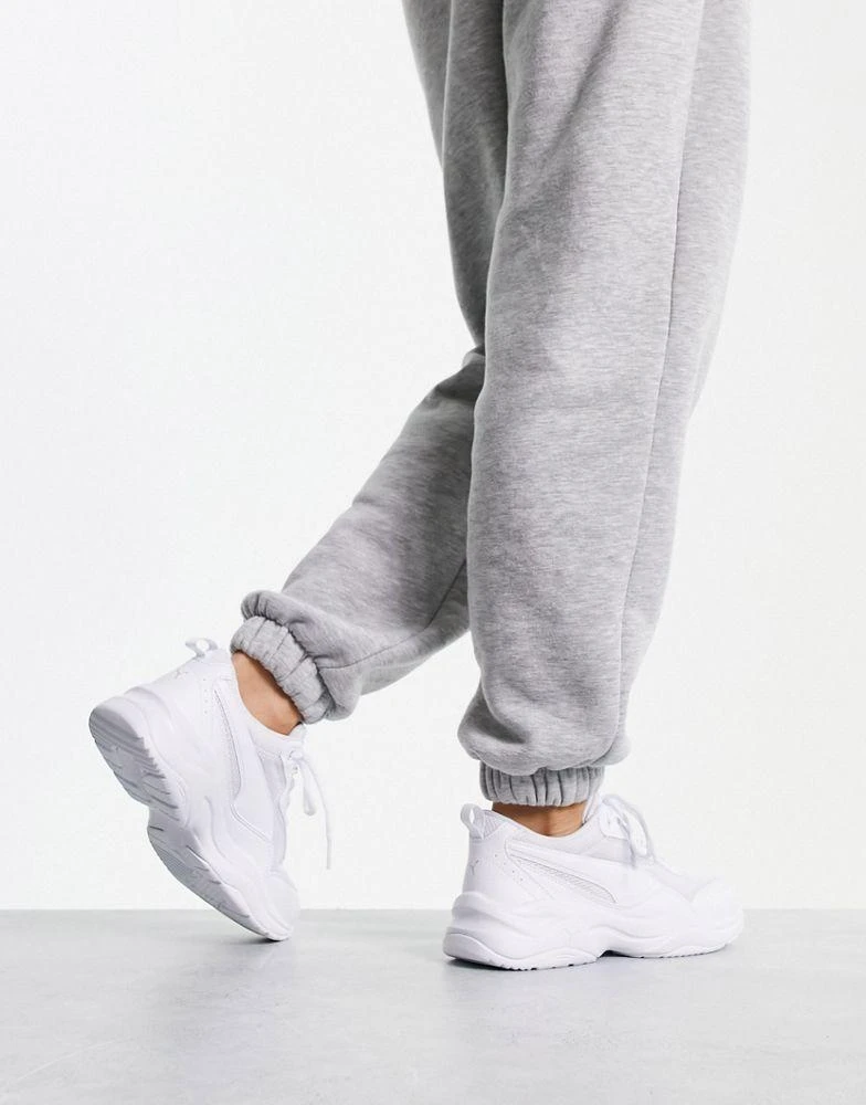Puma Puma Cilia chunky trainers in triple white 2