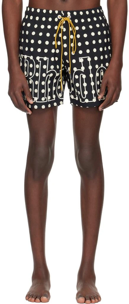 Rhude Black 
Off-White Polka Dot Swim Shorts