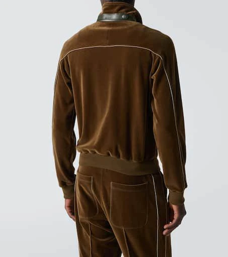 Tom Ford Cotton-blend velvet track jacket 4