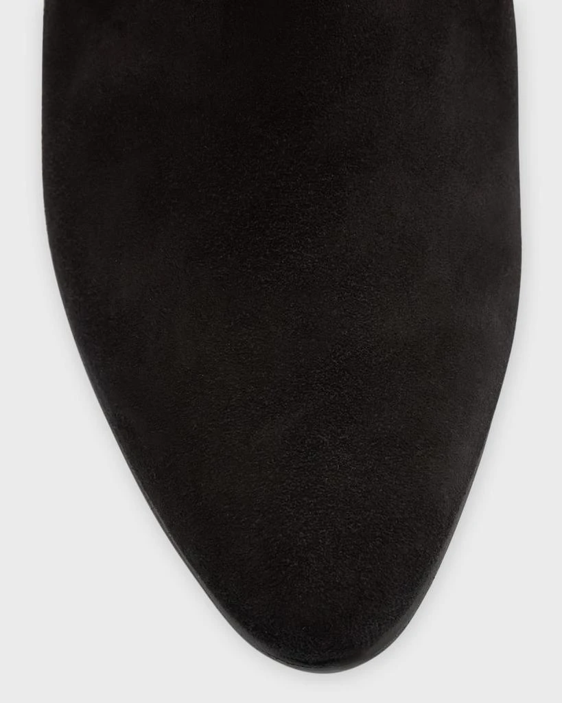 Manolo Blahnik Pitana Suede Block-Heel Knee Boots 4