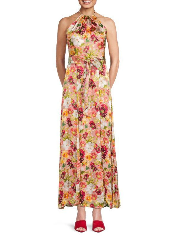 70s print maxi dress Adorable 70s Frill Yoke Floral Cotton Maxi Dress – The Pansy Garden