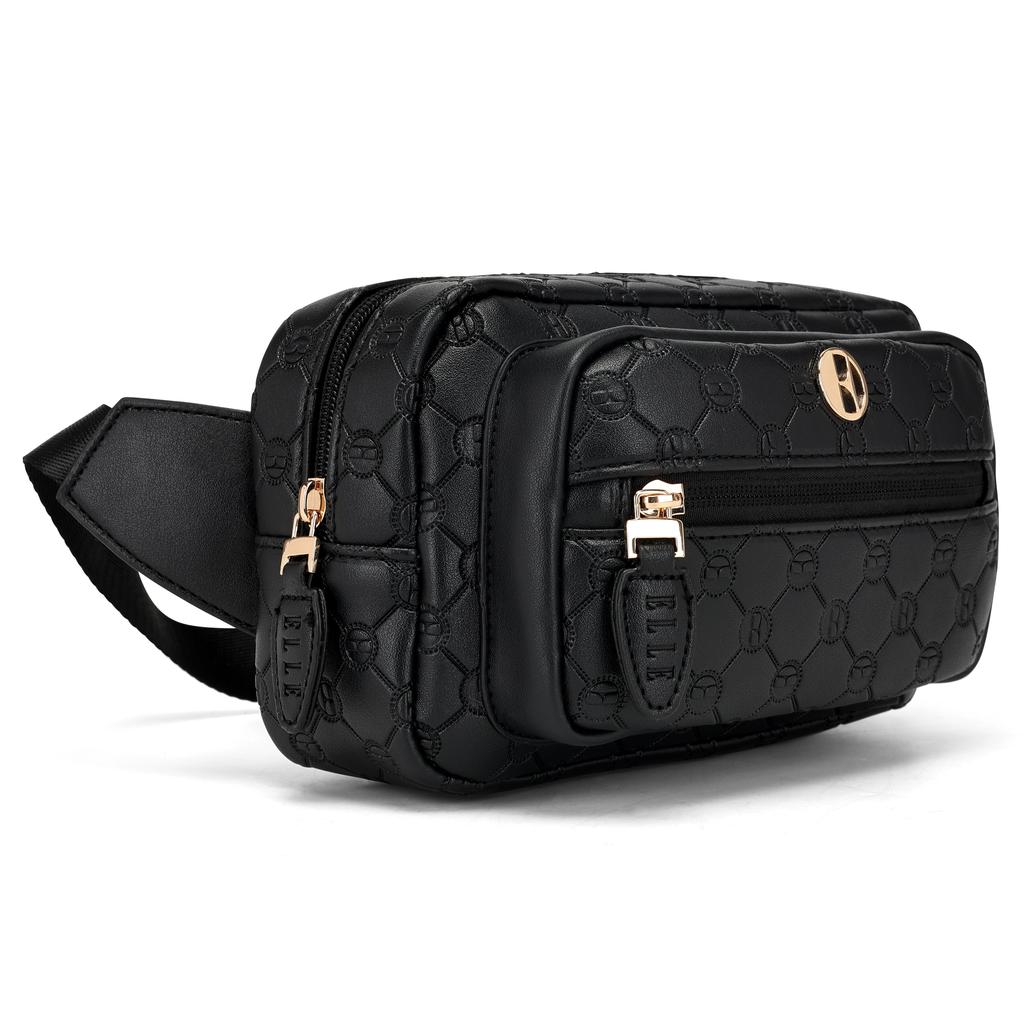 ELLE Compass 1.6L Vegan Leather Monogram Sling