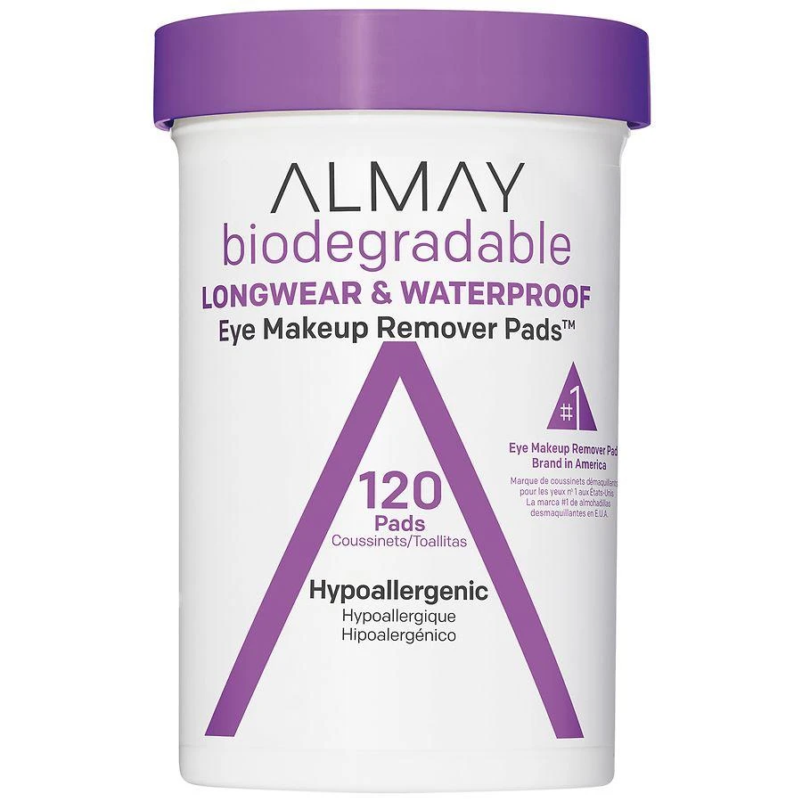 Almay Biodegradable Longwear & Waterproof Eye Makeup Remover Pads 1