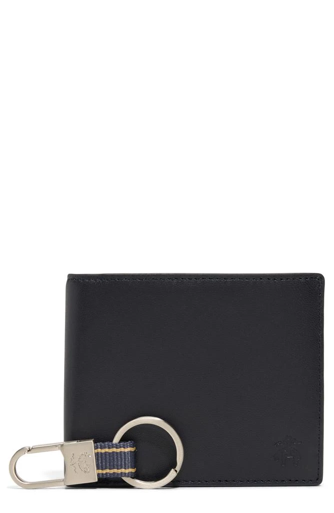 Brooks Brothers Brooks Brothers Leather Wallet & Key Chain Gift Set