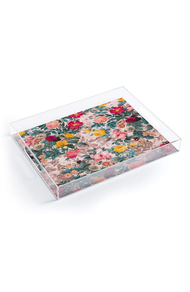 DENY Designs Burcu Korkmazyurek Summer Botanical Acrylic Tray