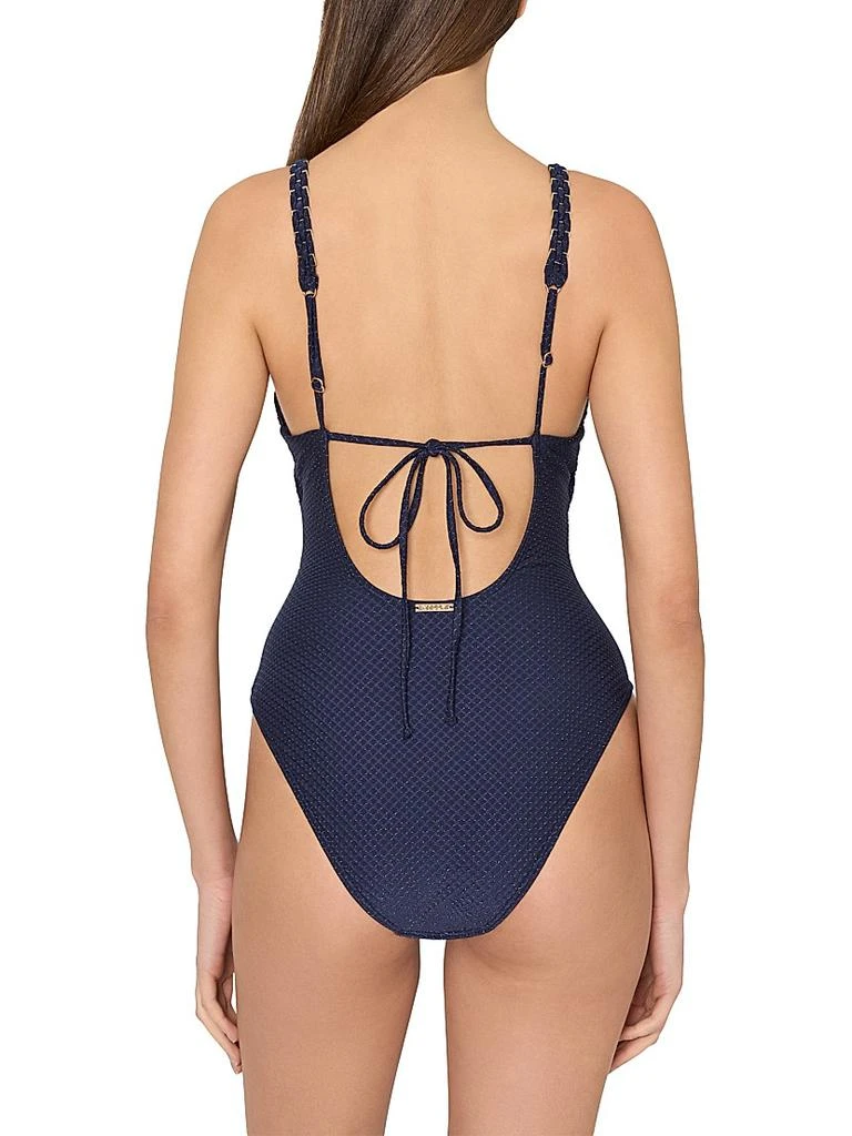 Milly Metallic One-Piece Swimsuit 4