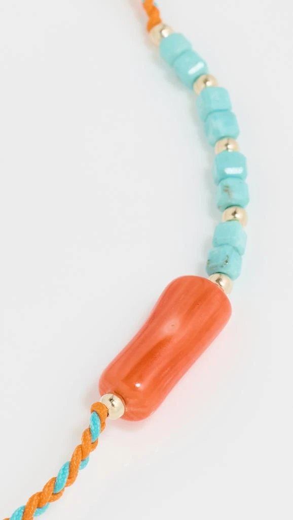 Jia Jia Luna Turquoise Coral Cord Bracelet Style 3