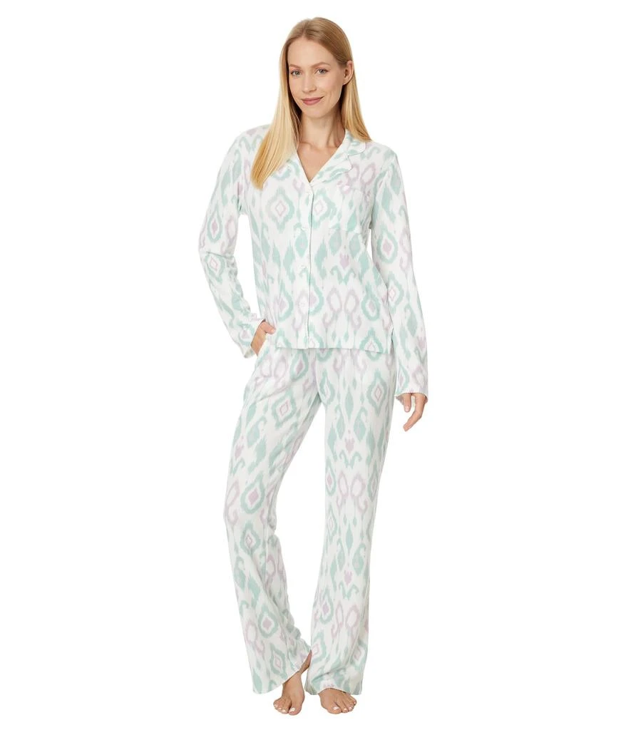 P.J. Salvage Loungewear Ikat Watercolor Pajama Pj Set 5