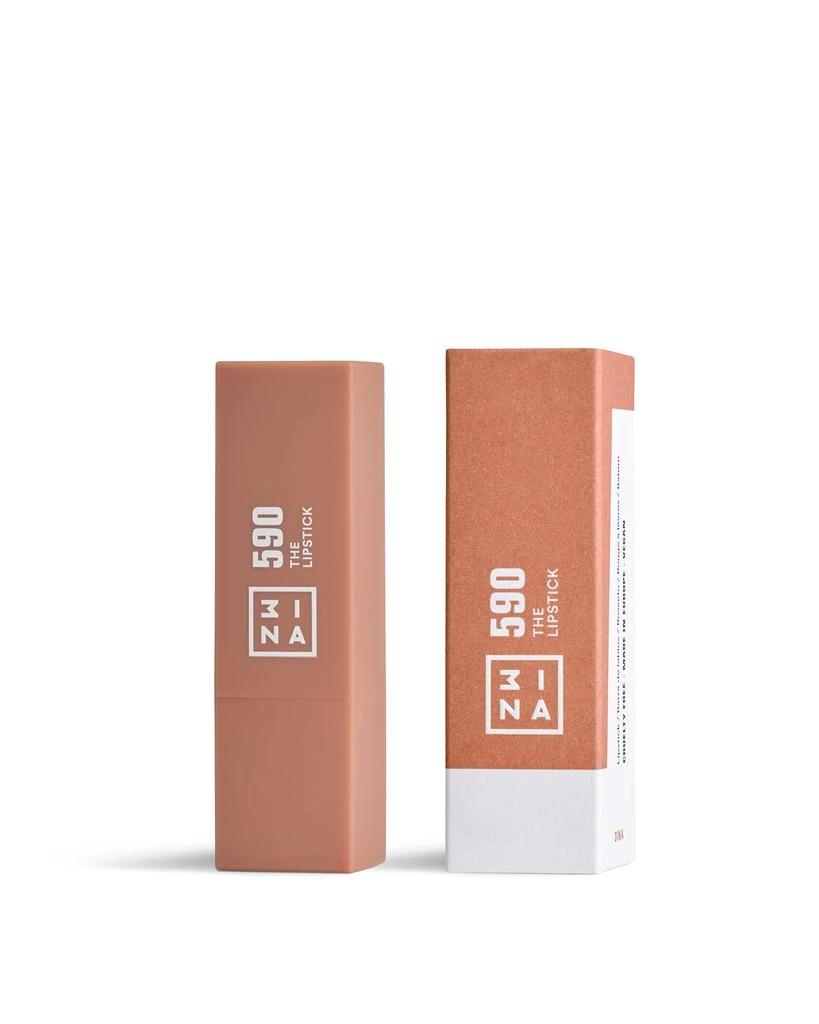 3Ina The Lipstick - 590 Warm Nude by  for Women - 0.16 oz Lipstick 2