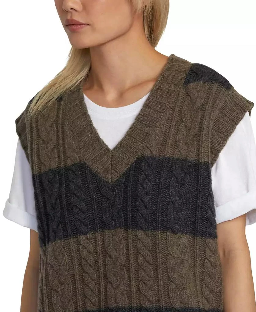 RVCA Juniors' Chefs Kiss V-Neck Sweater Vest 4