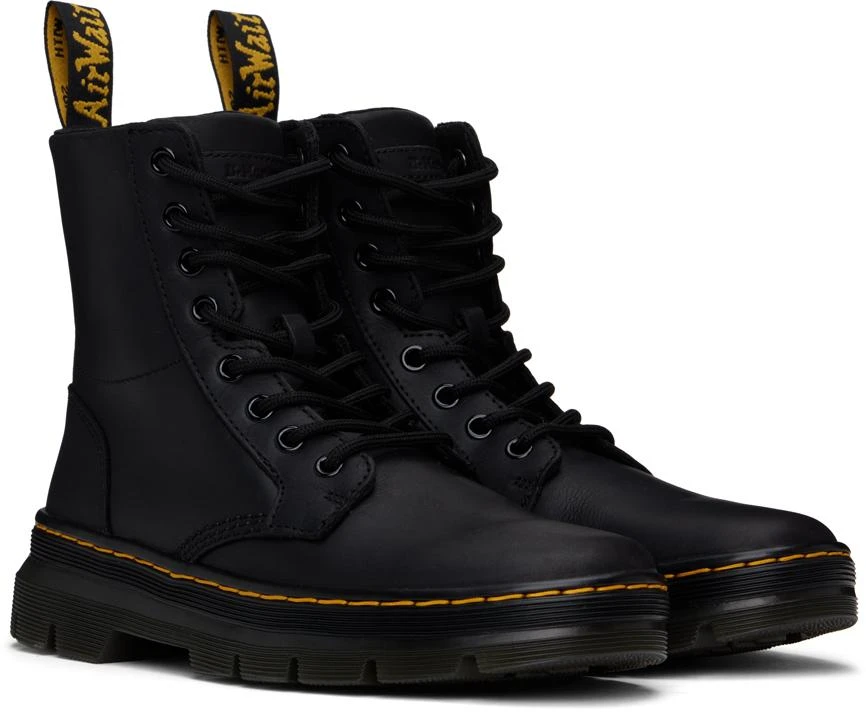 Dr. Martens Black Combs Leather Boots 4