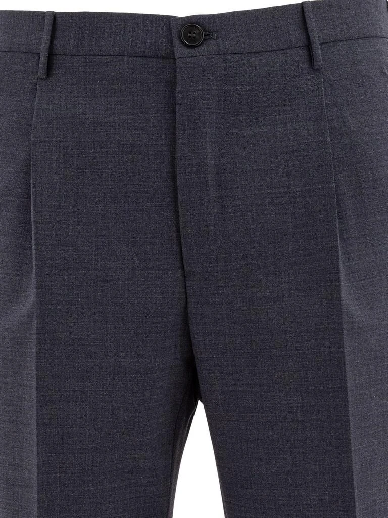 Incotex Ivory Incotex Pleated Dress Pants 3