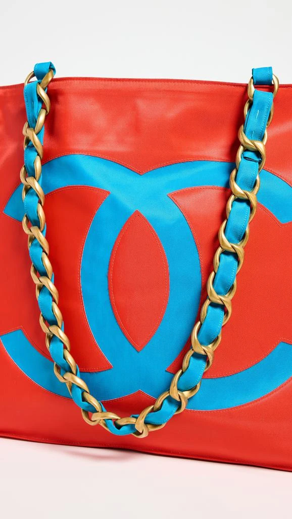 What Goes Around Comes Around Chanel Nylon Flat Chain Handle Tote 4