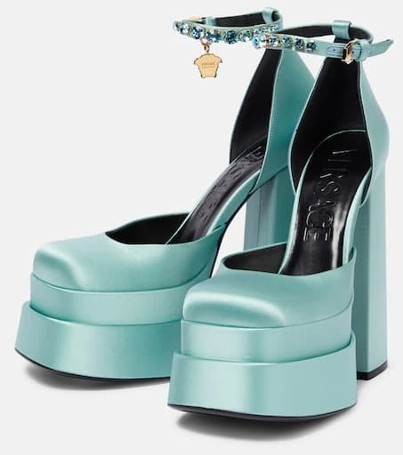 Versace Medusa Aevitas satin platform pumps 5