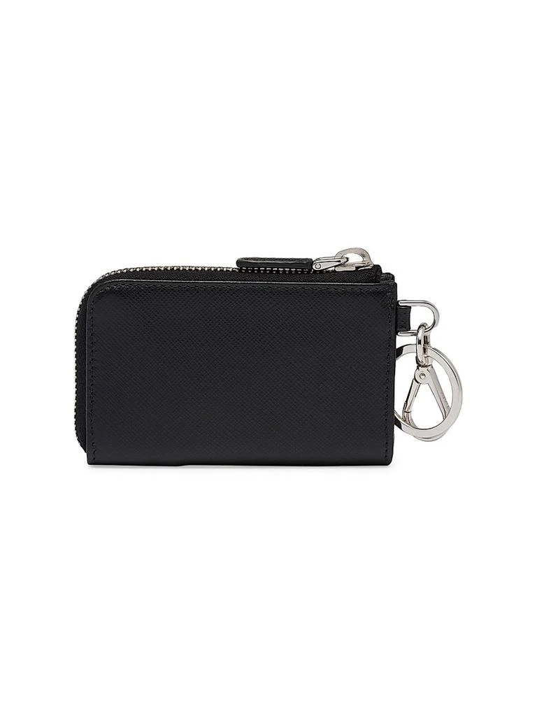 Prada Saffiano Leather Mini Pouch Keychain 3