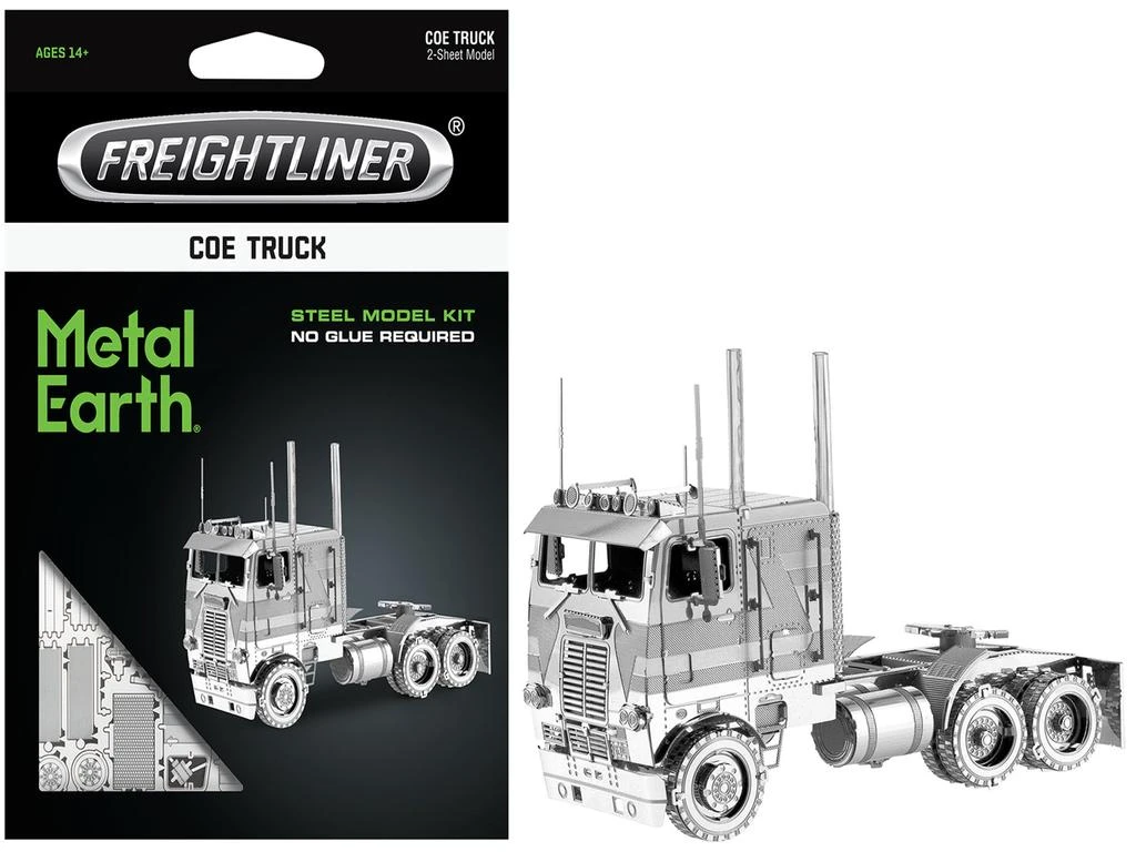 Metal Earth Model Kit Freightliner COE Truck (Challenging Difficulty) Steel Model by