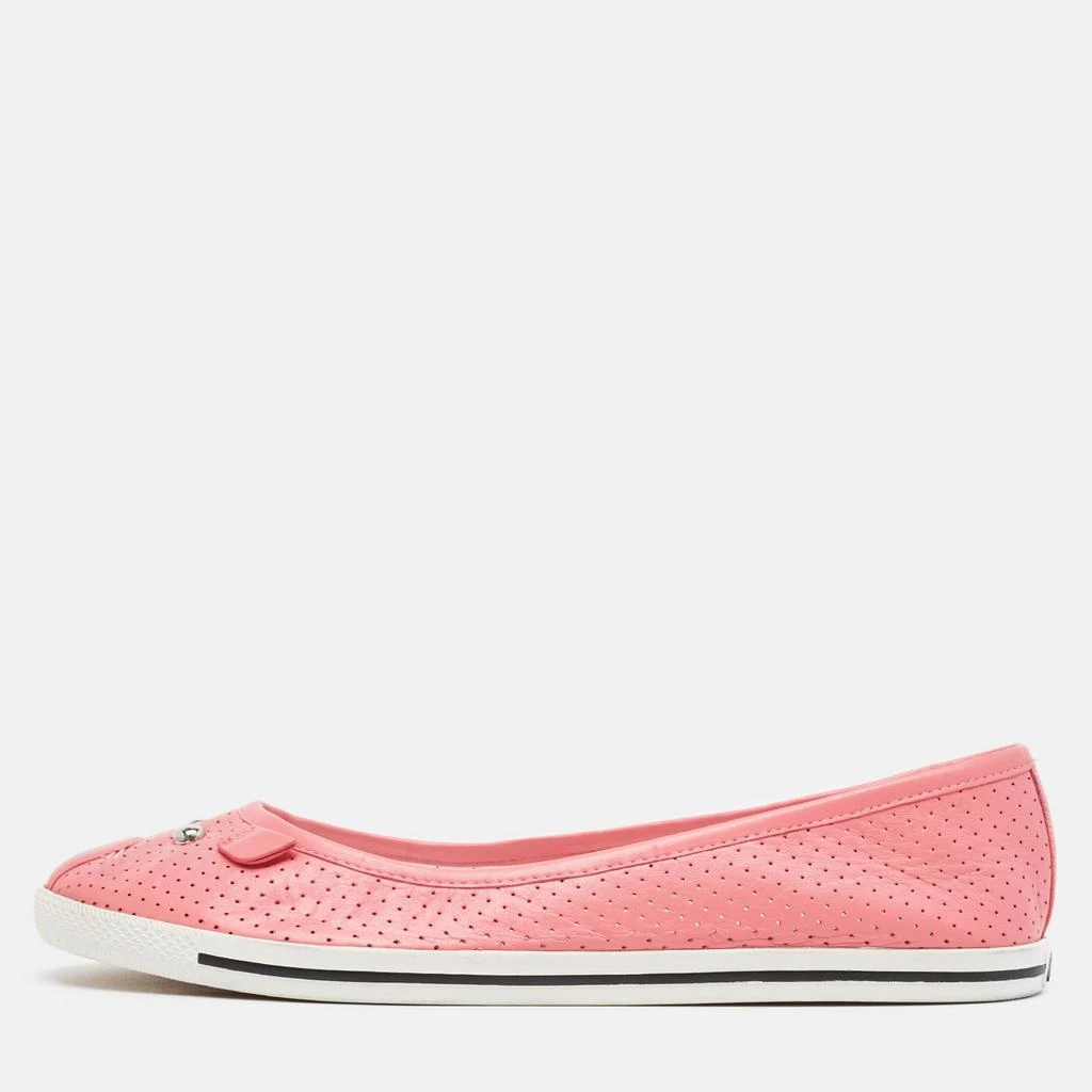 Marc Jacobs Marc by Marc Jacobs Pink Perforated Leather Mouse Flats Size 39 1