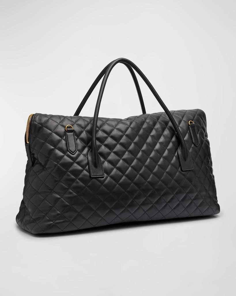 Yves Saint Laurent ES Giant Travel Bag in Smooth Quilted Leather with Gold Hardware 6