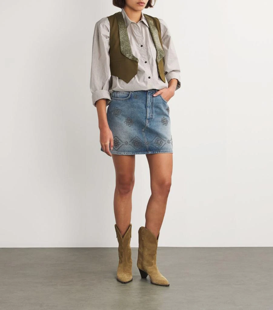 Weekend Max Mara Virgin Wool-Blend Beaded Waistcoat 2