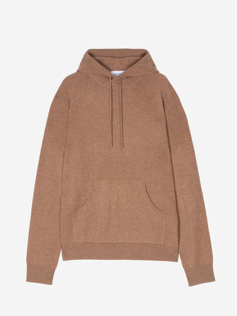 Authentic Cashmere Pull Capuche - 100% Cachemire 2 Fils - Noisette - Homme