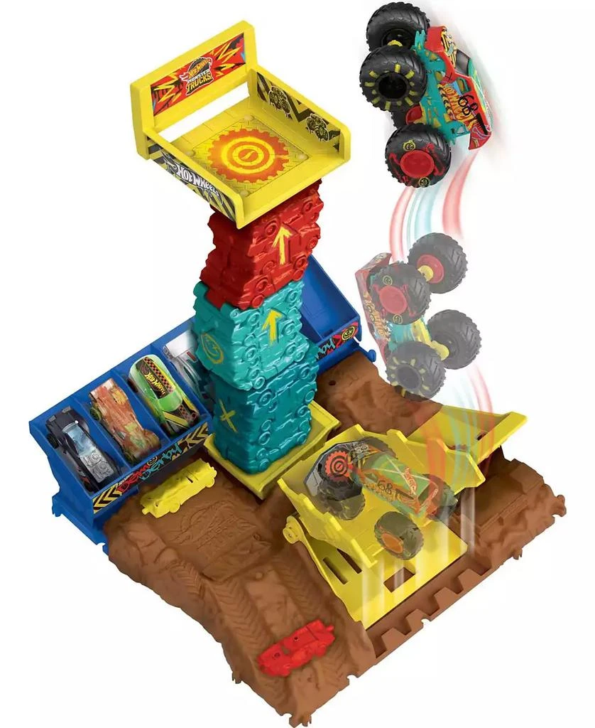 Hot Wheels Monster Trucks Arena Smashers Demo Derby Car Jump Challenge 3