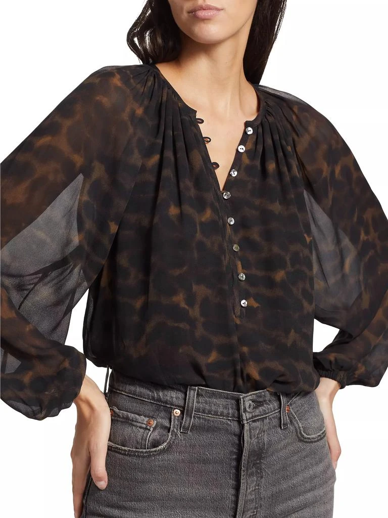 Rails Indi Sheer Leopard Blouse 6