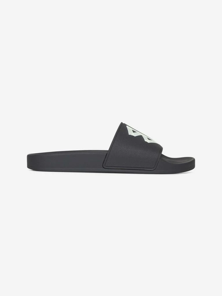 BALENCIAGA Black rubber Slide Pool sandals 1