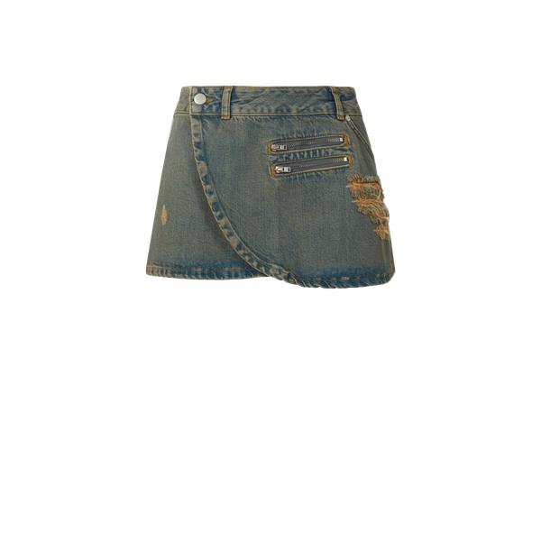 Miaou Denim mini skirt