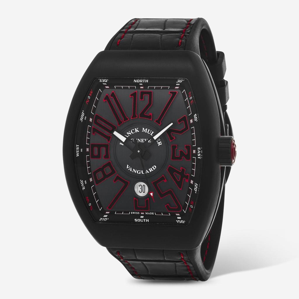 Franck Muller Franck Muller Vanguard Black Dial Automatic Men's Watch 45SCBLKBLKREDa