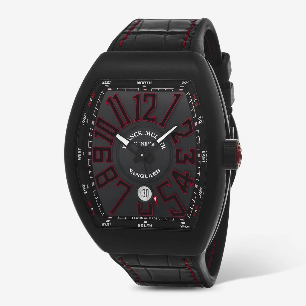 Franck Muller Franck Muller Vanguard Black Dial Automatic Men's Watch 45SCBLKBLKREDa 1