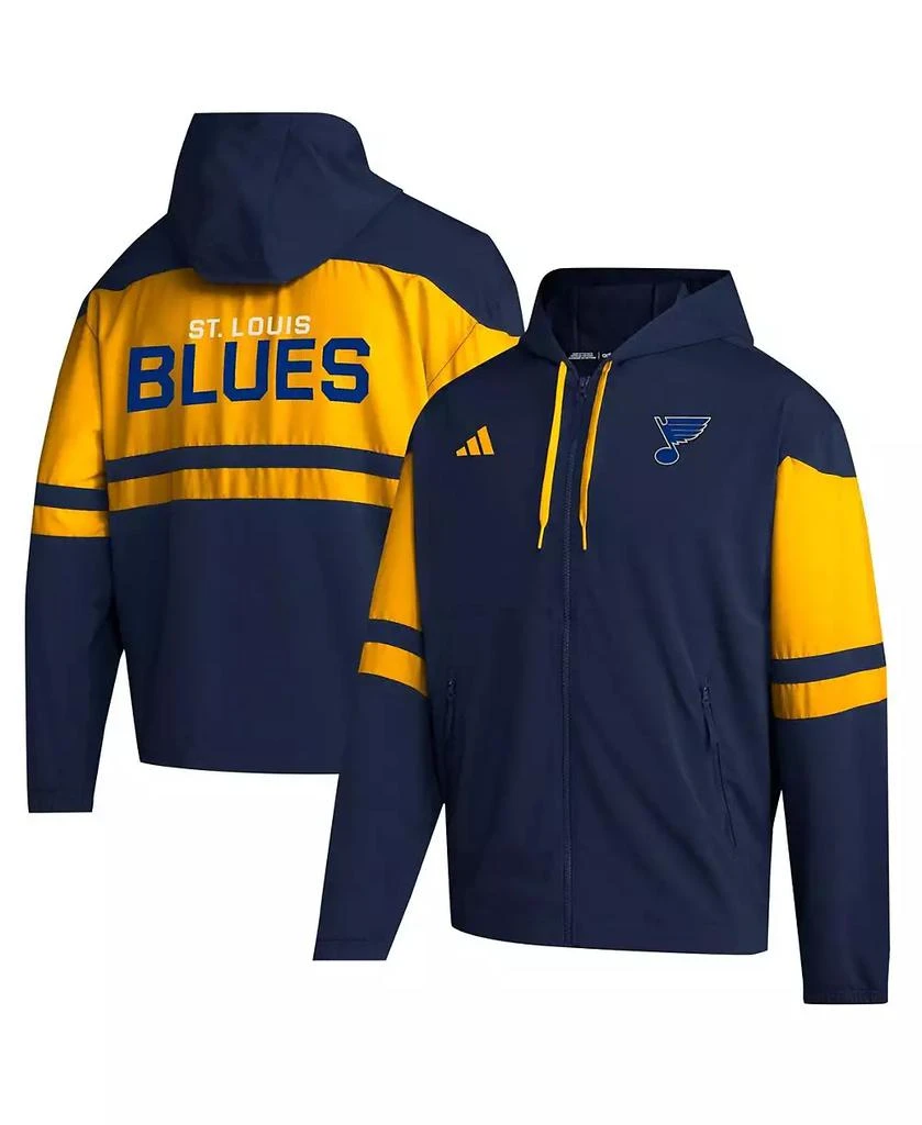 Adidas Men's Navy St. Louis Blues Full-Zip Hoodie 1